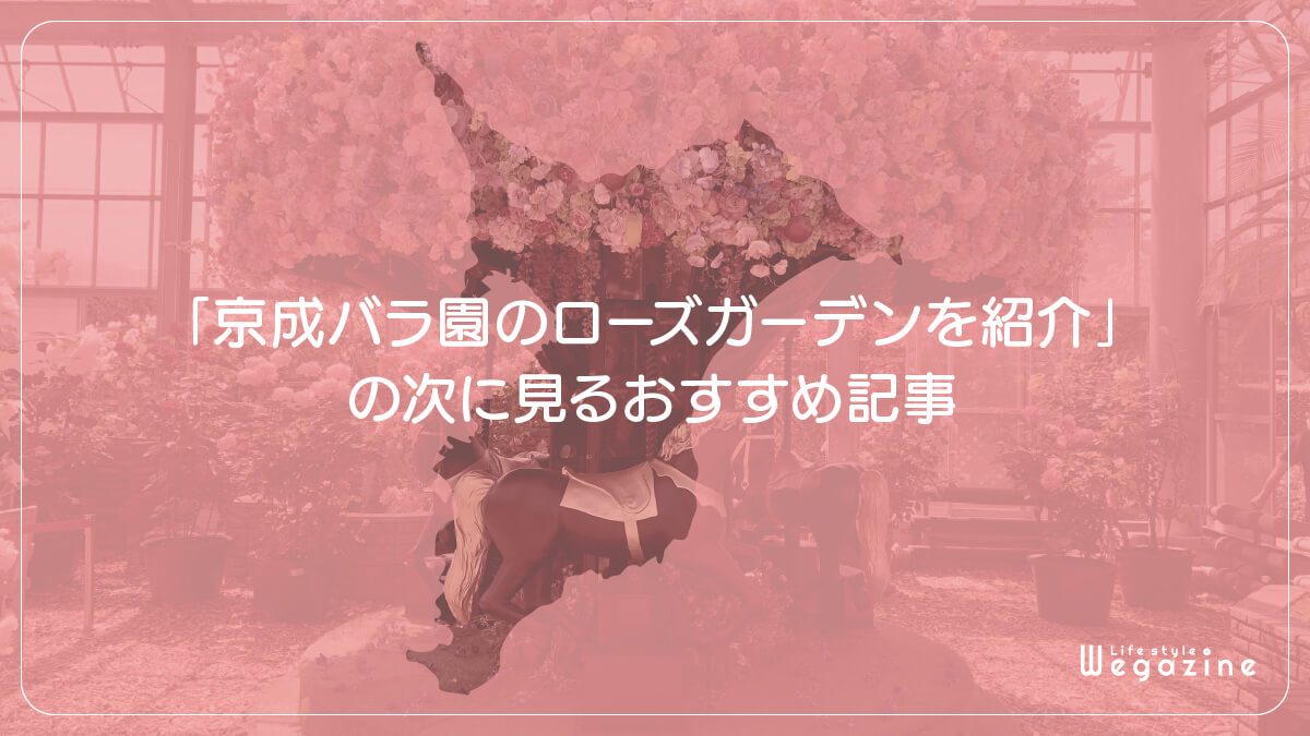 「京成バラ園のローズガーデンを紹介」の次に見るおすすめ記事