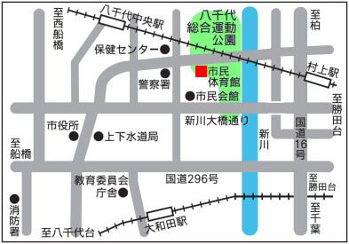 八千代総合運動公園アクセスマップ