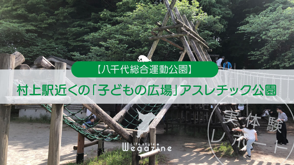 【八千代総合運動公園】村上駅近くの「子どもの広場」アスレチック公園＜実体験レポート＞