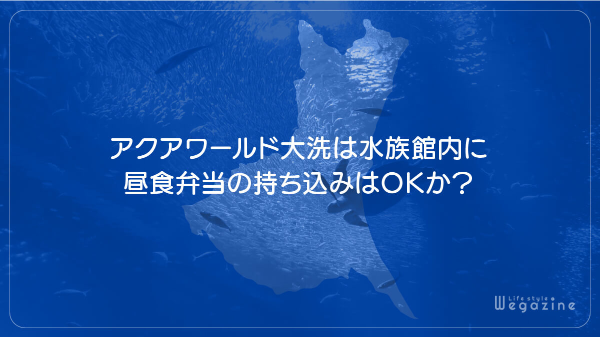 アクアワールド大洗は水族館内に昼食弁当の持ち込みはOKか？