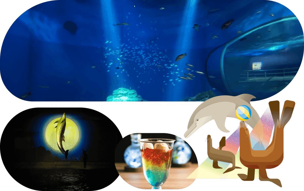 夜の新世界「NIGHT AQUAWORLD」