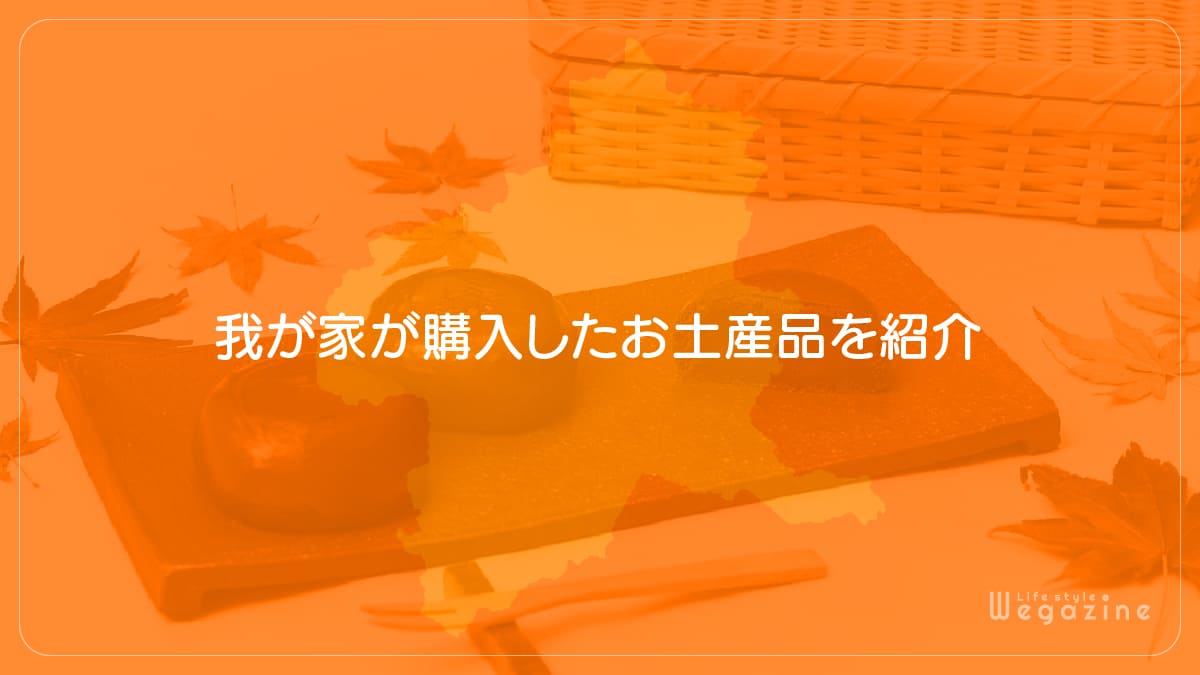 我が家が購入したお土産品を紹介