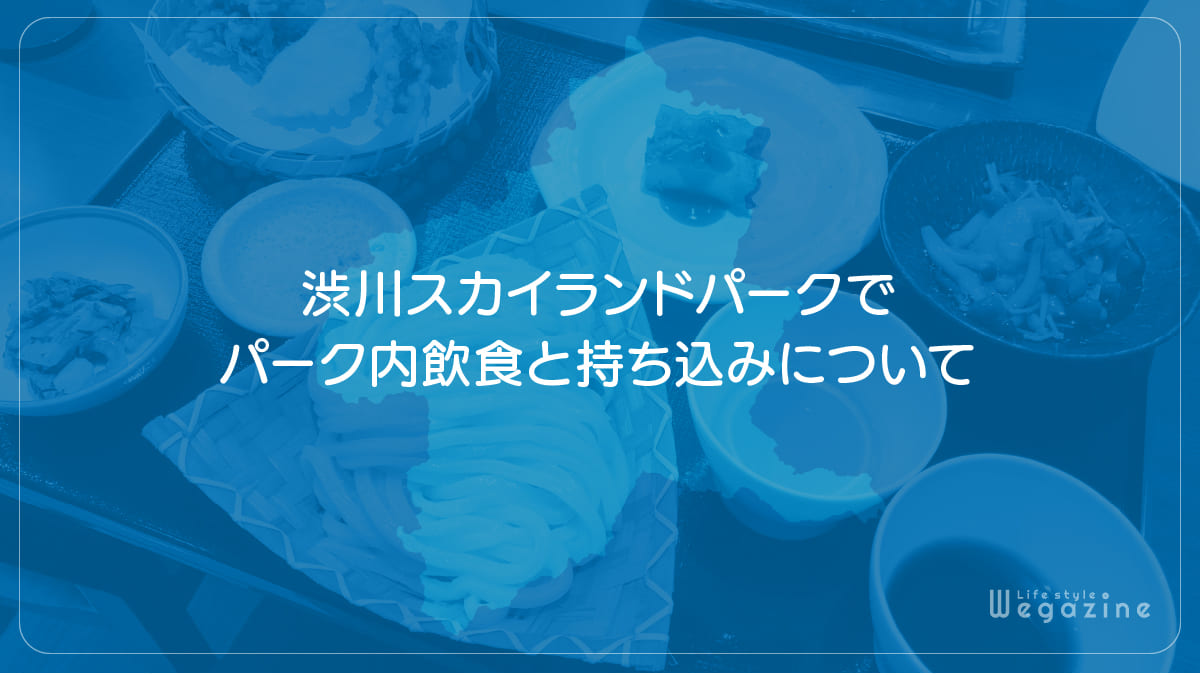 渋川スカイランドパークでパーク内飲食と持ち込みについて