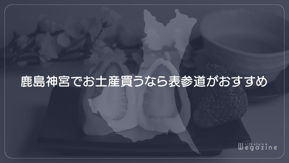 鹿島神宮でお土産買うなら表参道がおすすめ