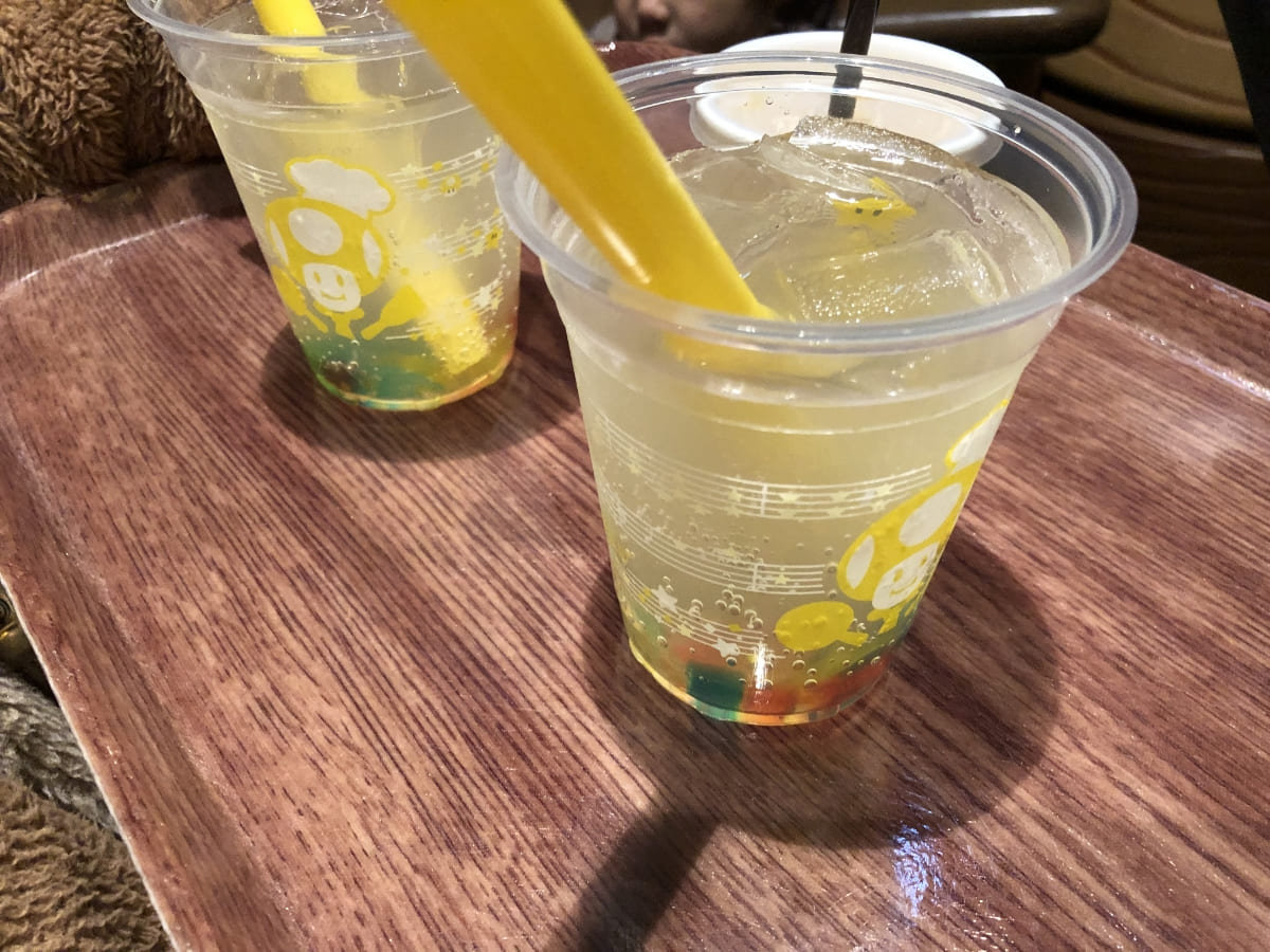 キッズドリンクとレモンスカッシュ