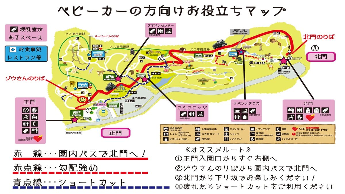 ベビーカーの方向けお役立ちマップ