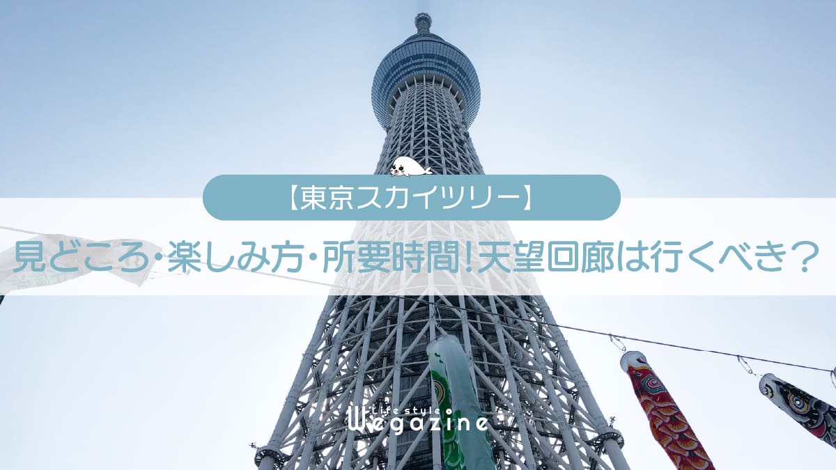 東京スカイツリーの見どころ・楽しみ方・所要時間！天望回廊は行くべき？