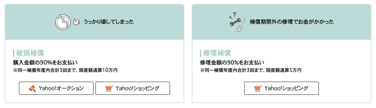 お買いものあんしん補償で年間最大10万円