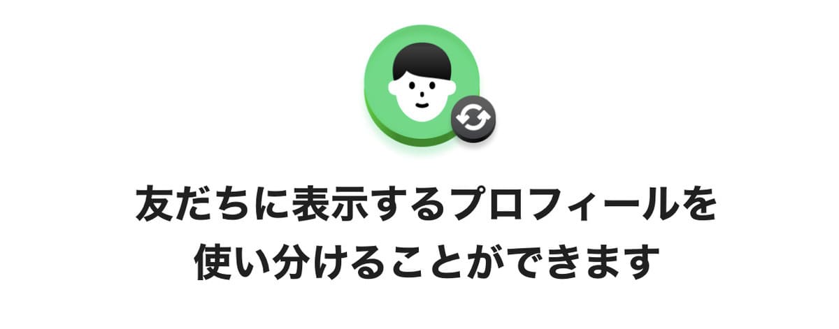 LINEのサブプロフィールが設定可能