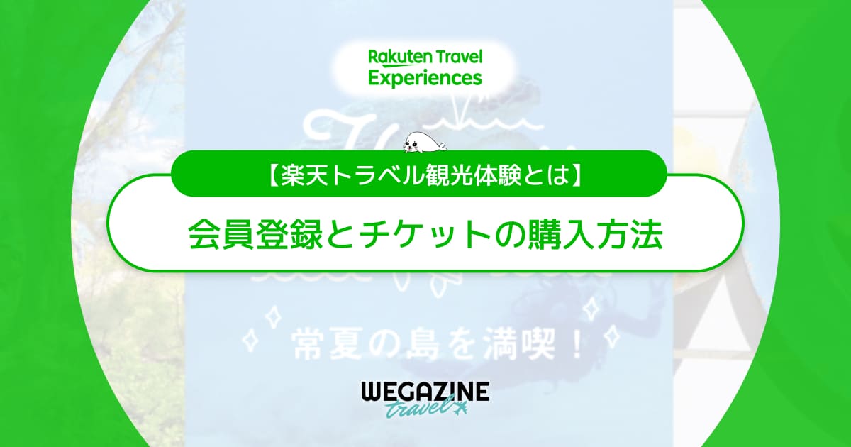 【楽天トラベル観光体験とは】会員登録とチケットの購入方法！メリット・デメリットを解説