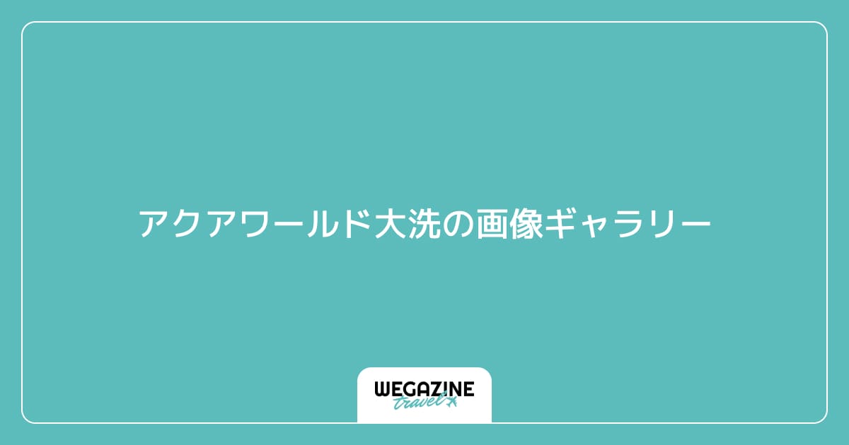 アクアワールド大洗の画像ギャラリー