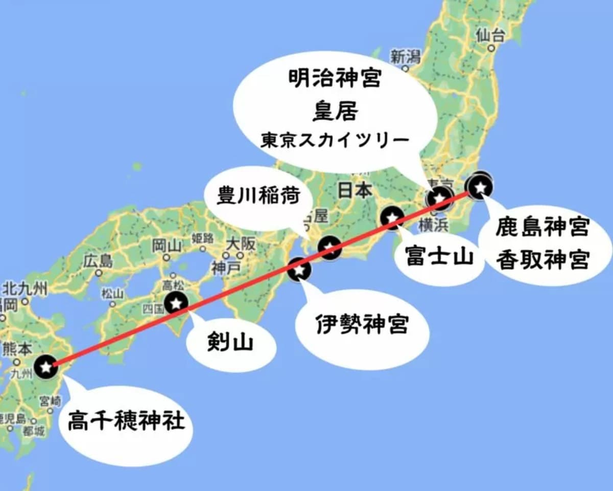 レイライン東の起点「すべての始まりの地」