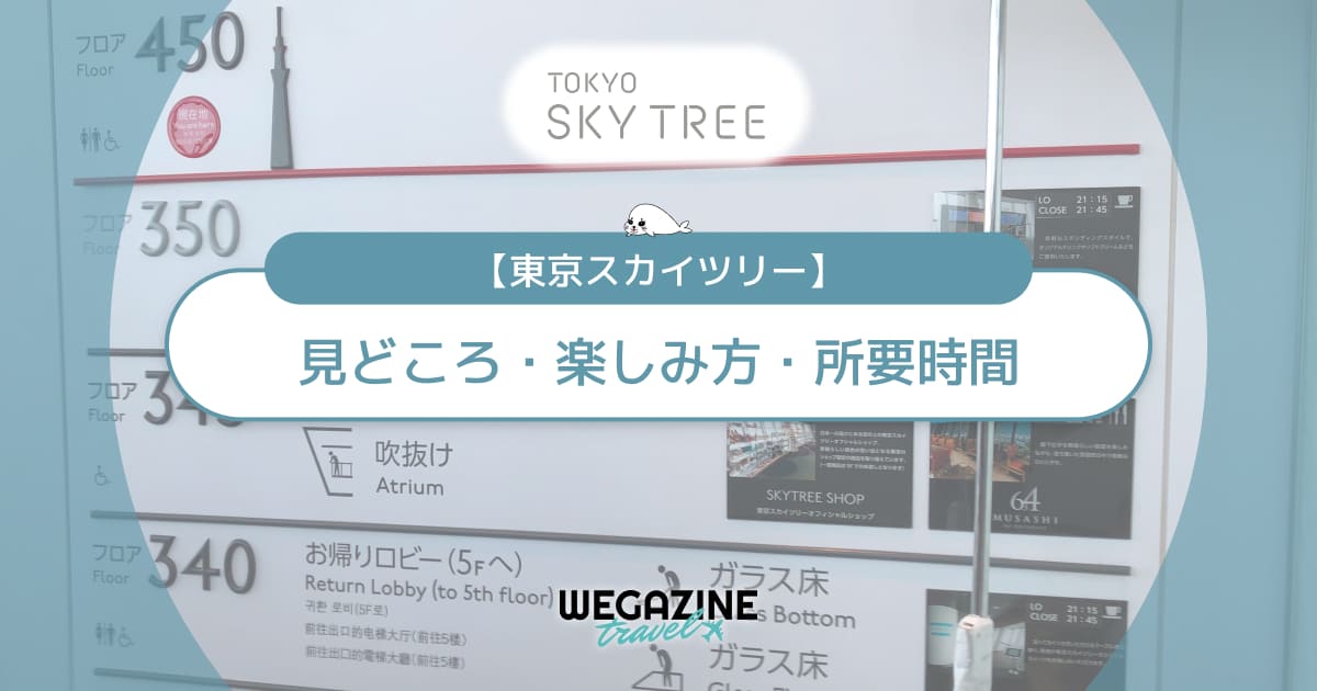 東京スカイツリーの見どころ・楽しみ方・所要時間！天望回廊は行くべき？