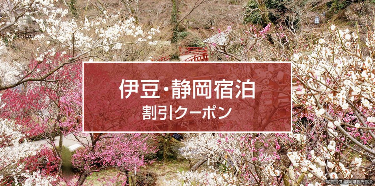 【伊豆・静岡エリア】伊豆・静岡宿泊割引クーポン