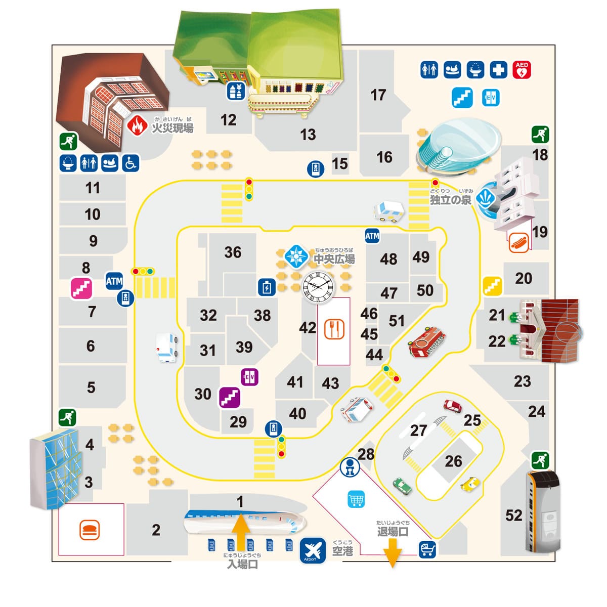 シティマップ（施設案内）1階