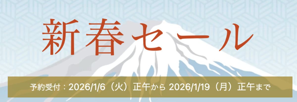 【最大30%以上お】新春初売りセール