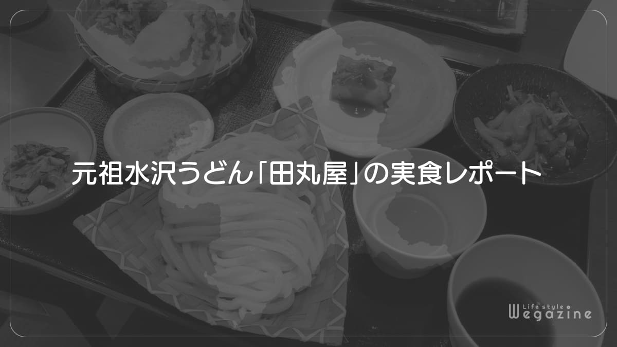 元祖水沢うどん「田丸屋」の実食レポート