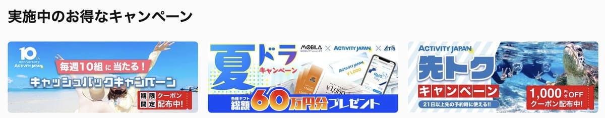 アクティビティジャパンの公式サイトをチェックする